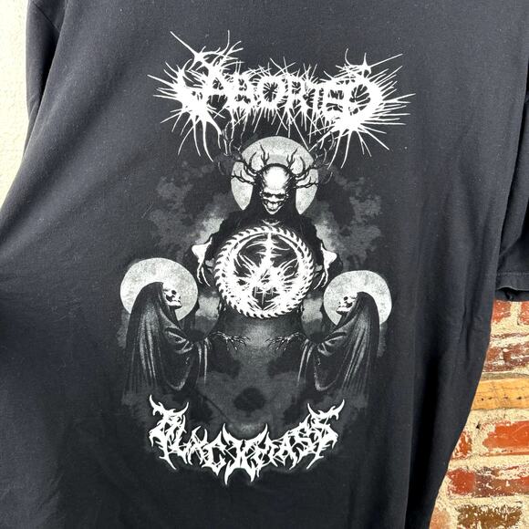 Aborted Shirt Size 3XL Black Short Sleeve Blxckmass Death Metal Band Music - Picture 4 of 7